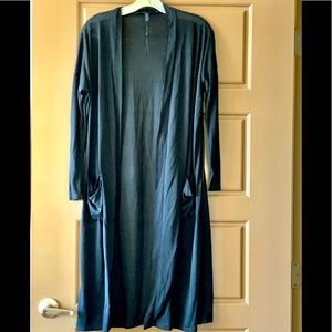 BCBG long cover up sweater.